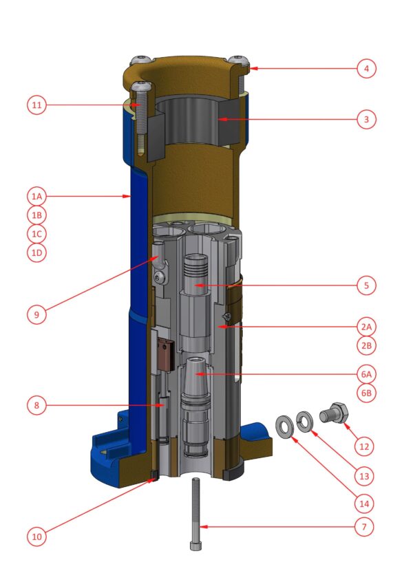 Bolted Coupler (Body Size B - 660V - 1100V) AA364T2 - AA314T2 / AA464T2 - AA414T2
