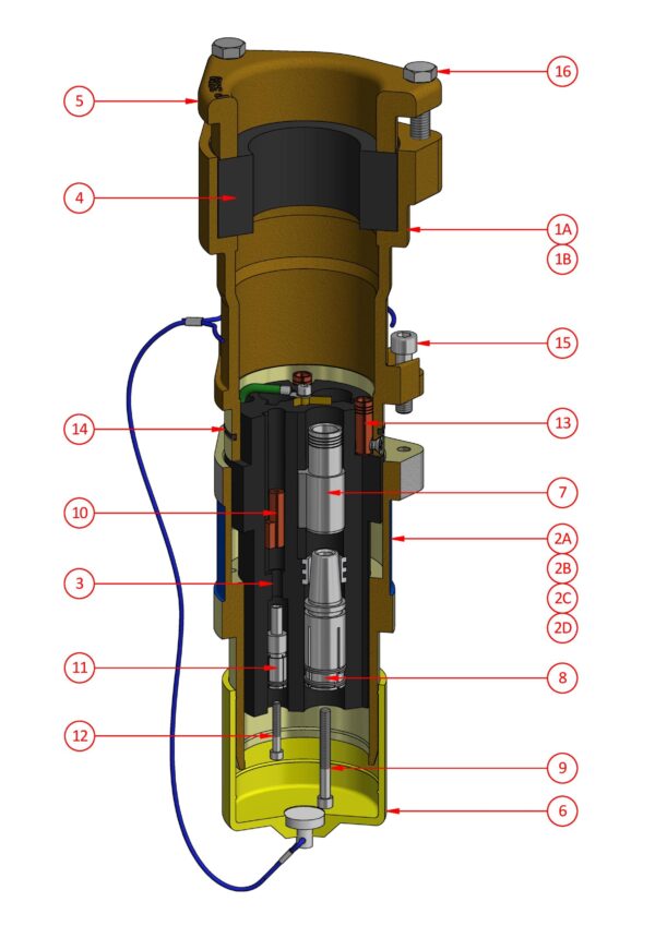 Restrained Plug Large Gland (660V - 1100V) - 425 Amp Series - AF464R4 - AF414R4 / AF464RS4 - AF414RS4
