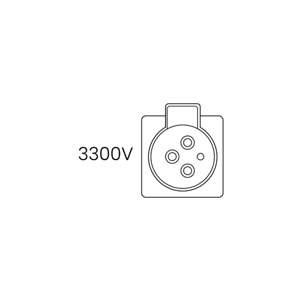 Receptacle Quick Release Gland & Bracket (3300V) - 425 Amp Series - AV434BQR3 - Image 2