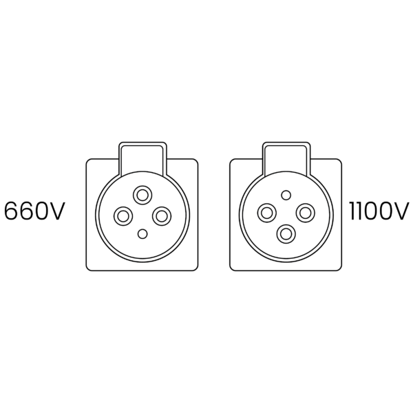 Receptacle Quick Release Gland & Bracket (660V - 1100V) - 150 Amp Series - AG164BQRRGB## - AG114BQRRGB## - Image 2