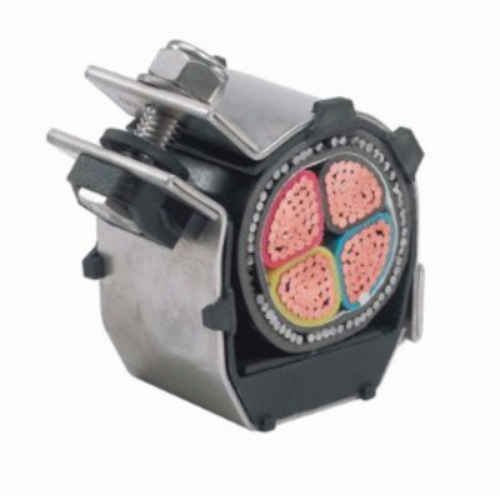 EMPEROR SINGLE CABLECLEAT 84-94mm HEAVY DUTY COMPACT STAINLESS STEEL. FOR CABLES IN SINGLE FORMATION